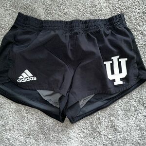 Black IU Indiana adidas shorts